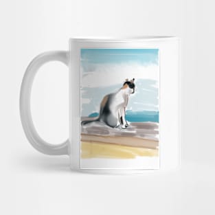 Cat at the sea Mug